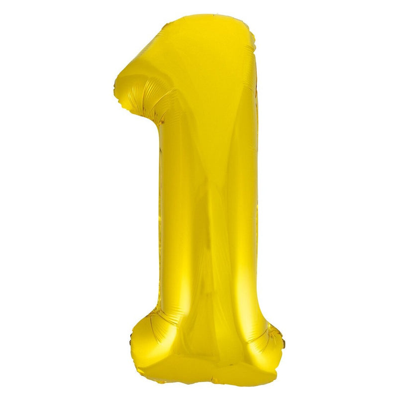 Number 1 Gold Foil Balloon-86cm