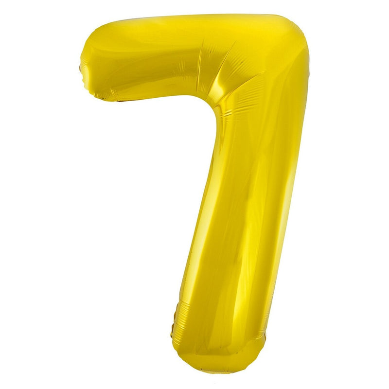 Number 7 Gold Foil Balloon-86cm