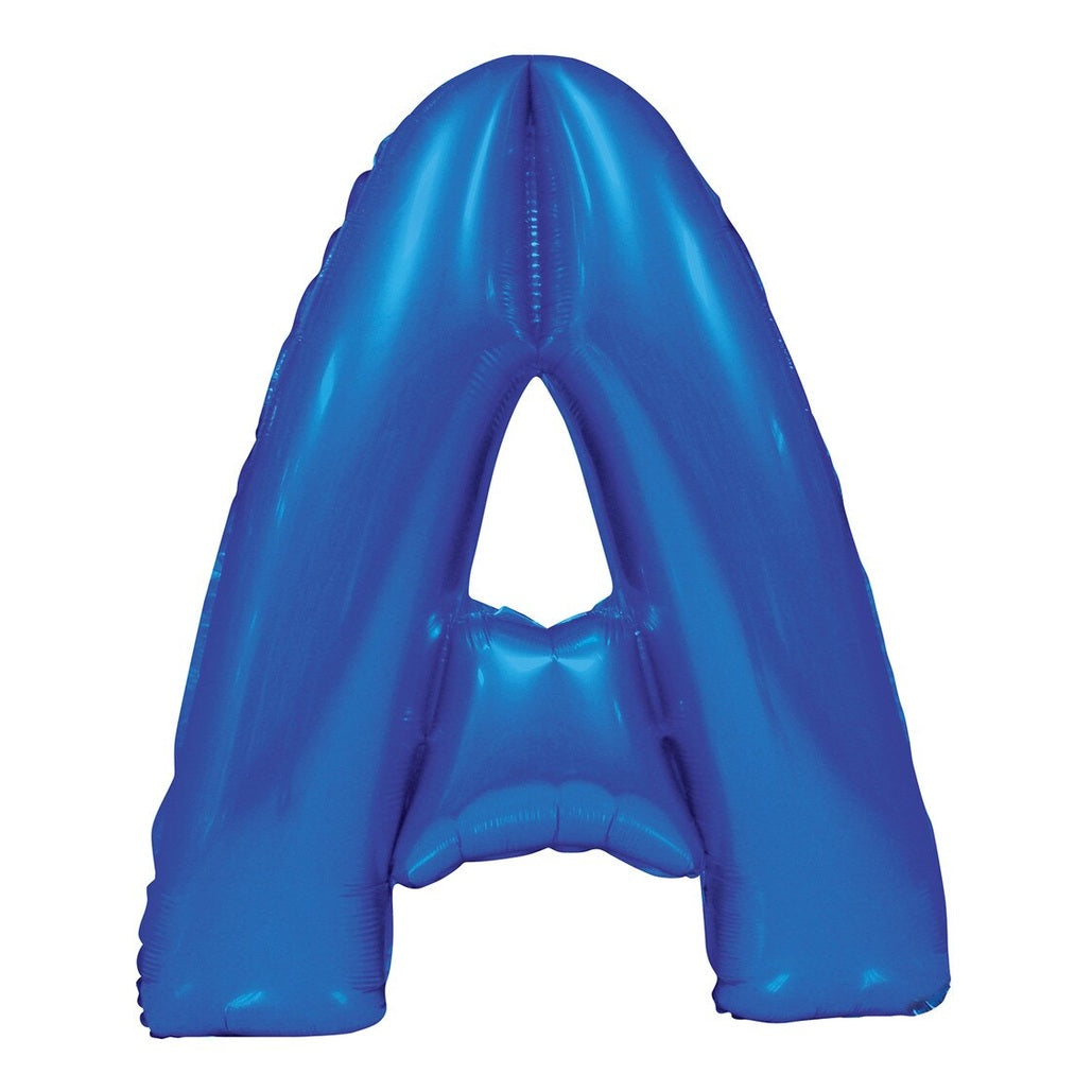 Blue Letter A Foil Balloon-86cm