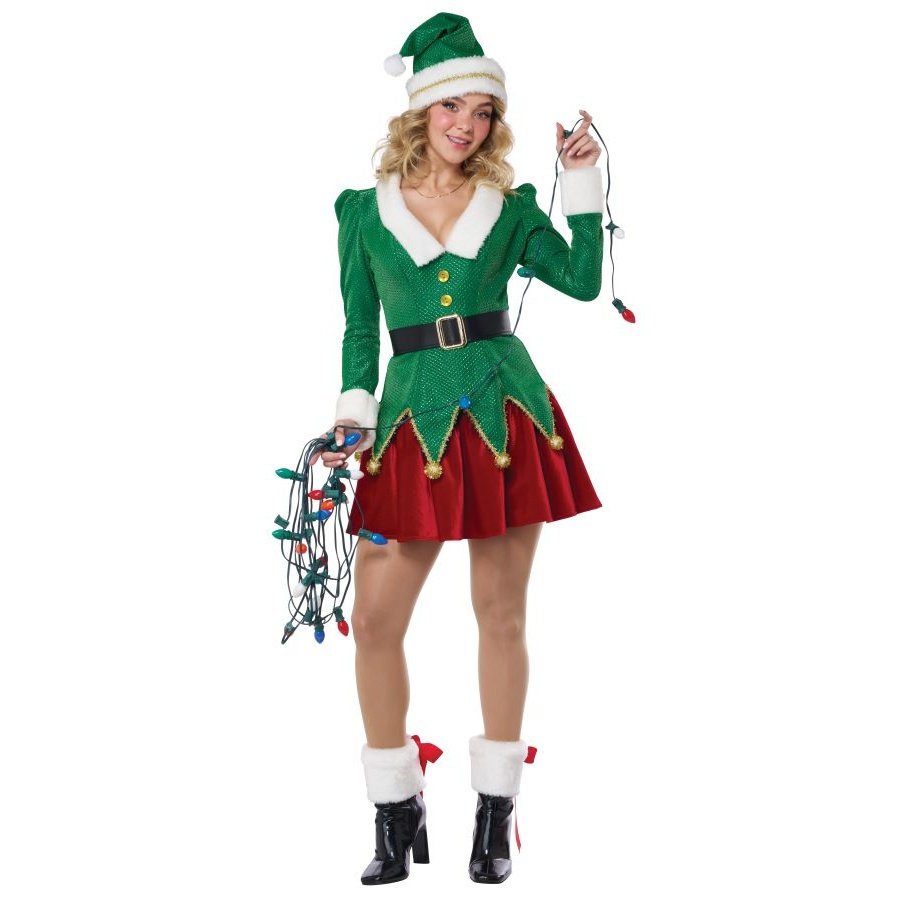 Very Merry Elf with a jolly smile and festive attire