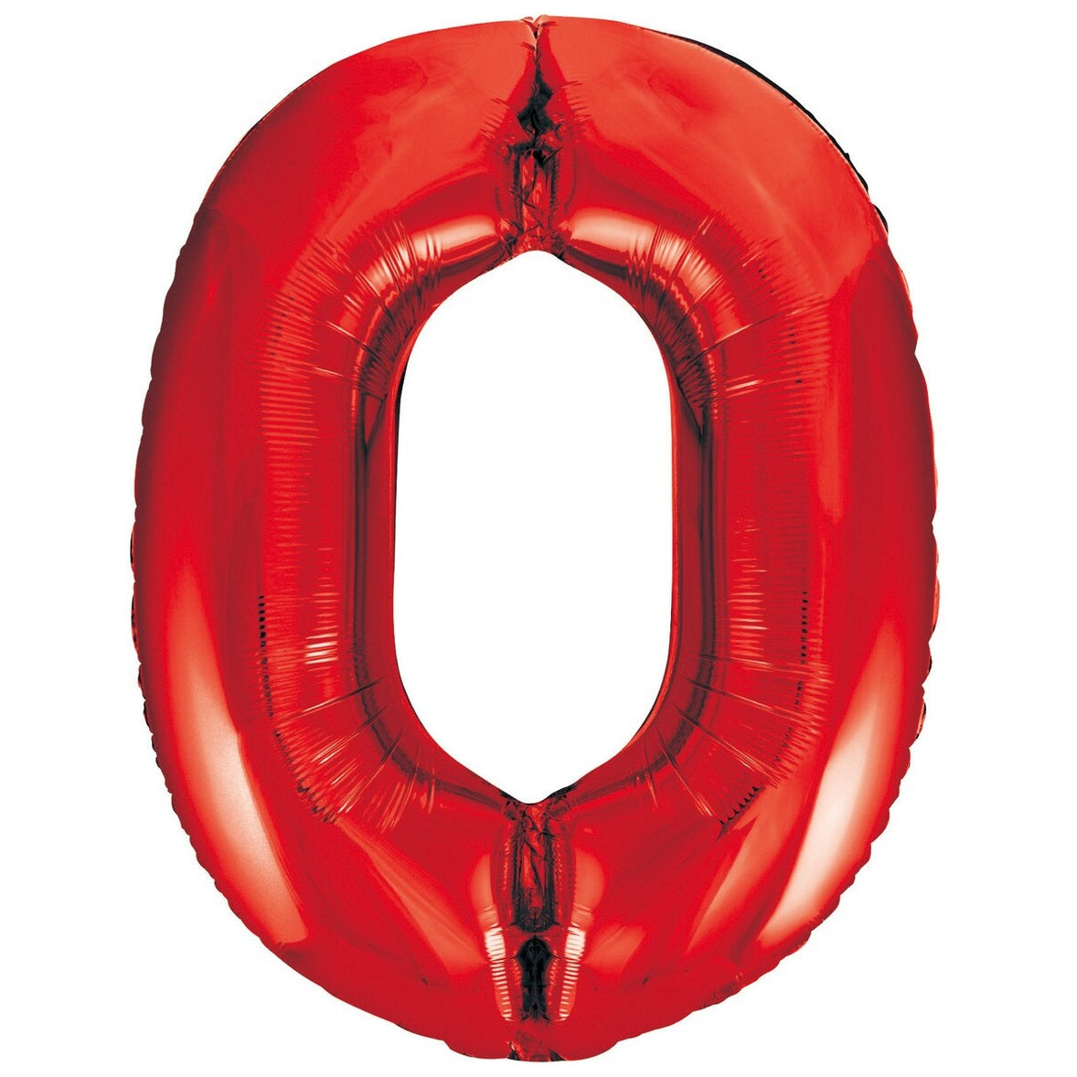 Number 0 Red Foil Balloon-86cm