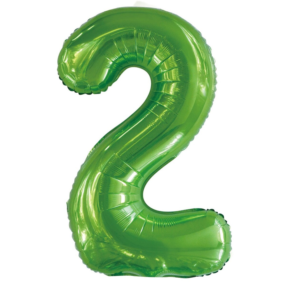 Number 2 Green Foil Balloon-86cm
