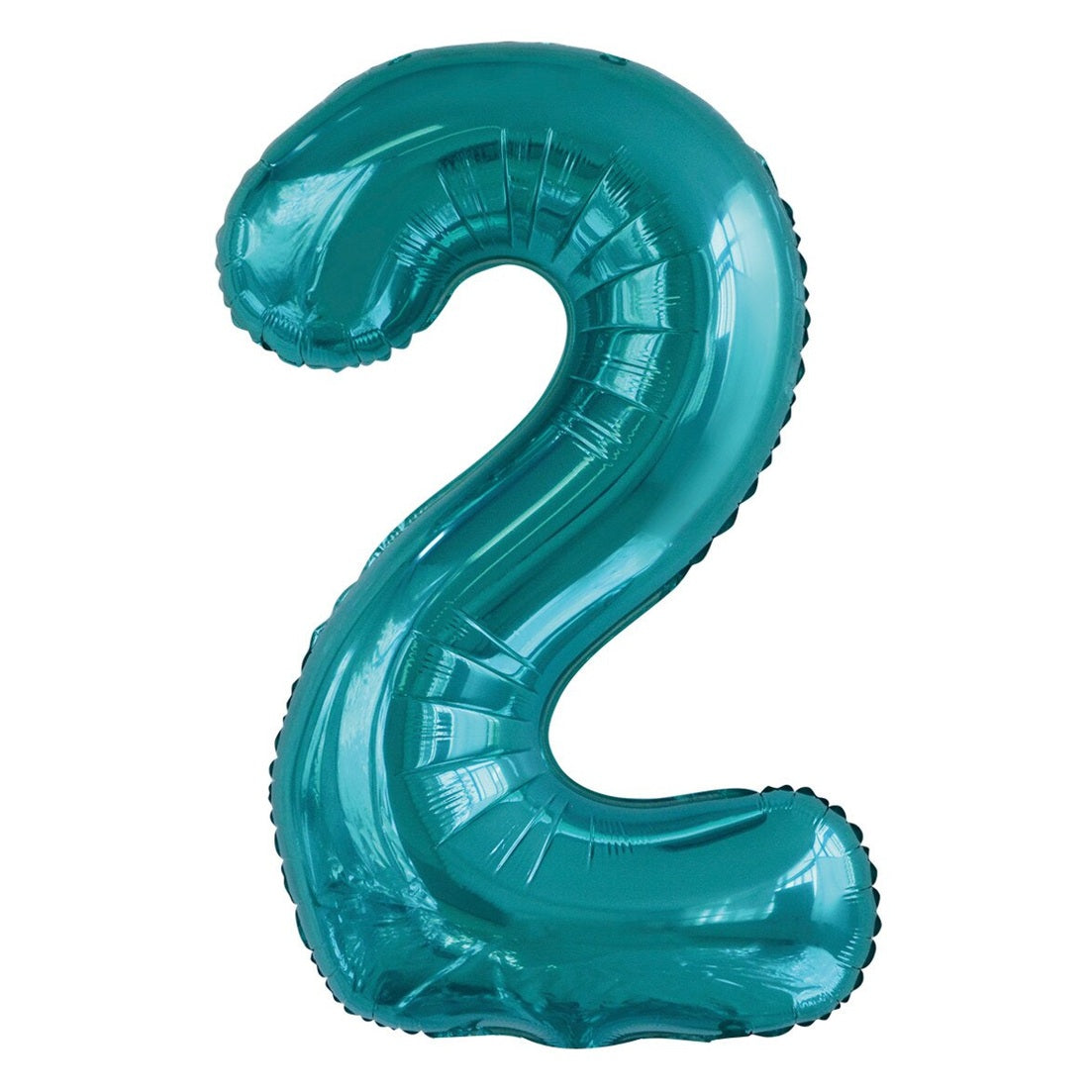 Number 2 Teal Foil Balloon-86cm