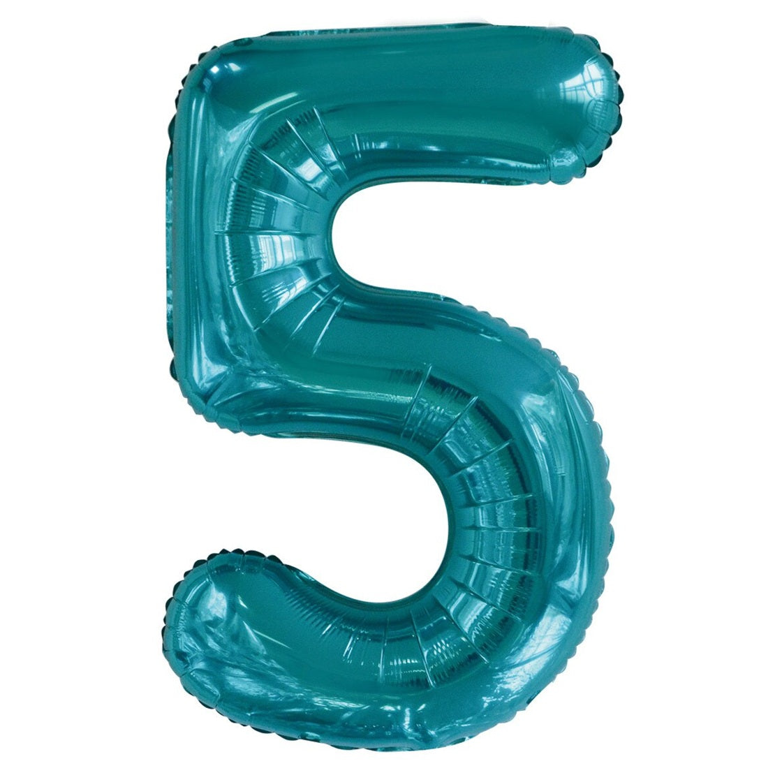 Number 5 Teal Foil Balloon-86cm