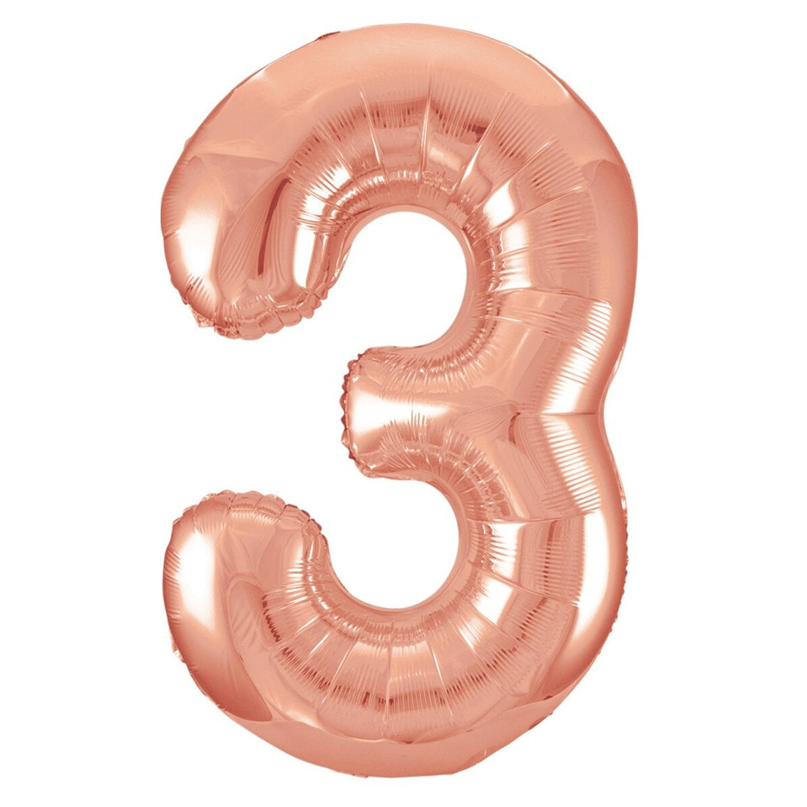 Number 3 Rose Gold Foil Balloon-86cm