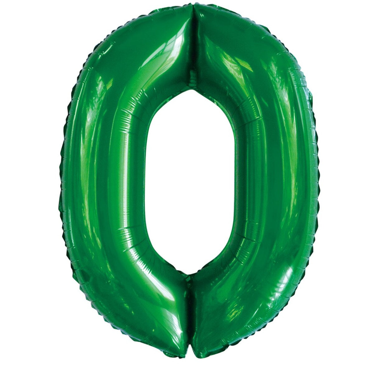 Number 0 Green Foil Balloon – 86cm