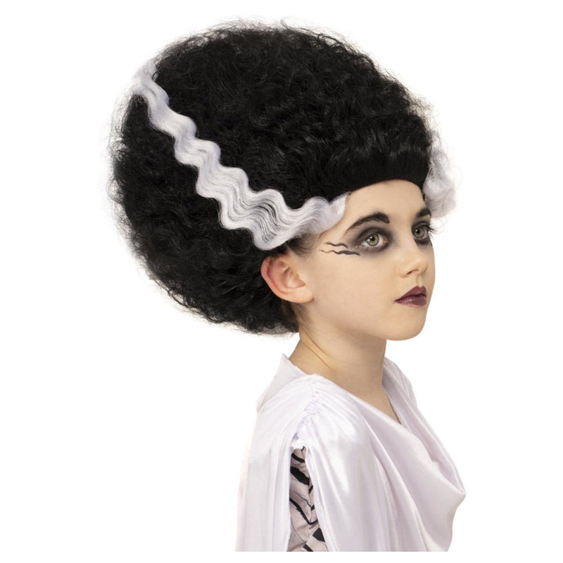 Universal Monsters Bride of Frankenstein Wig, Kids.