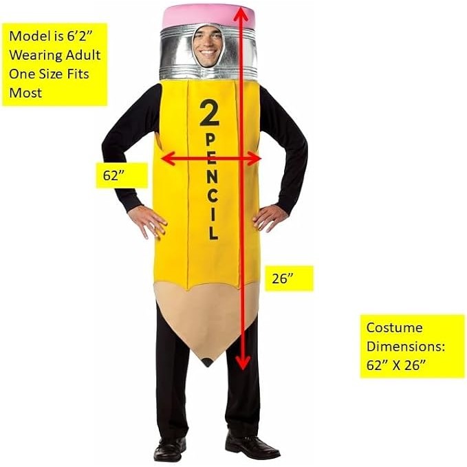 #2 Pencil Adult Costume