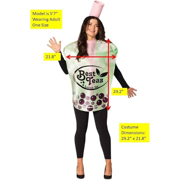 Bubble Tea Cup Adult Costume