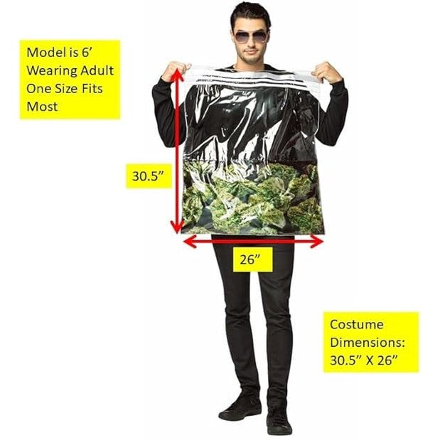 Bag of Weed Costume, Adult