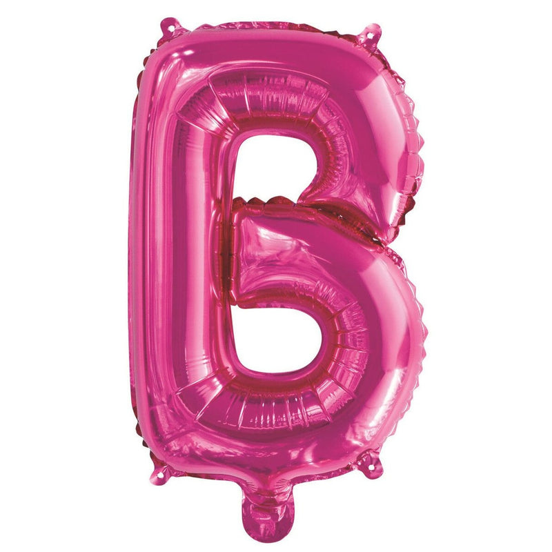 Hot Pink Letter B Foil Balloon - 35cm