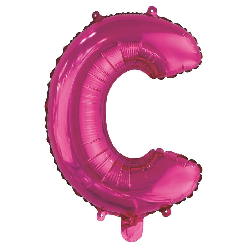 Hot Pink Letter C Foil Balloon - 35cm