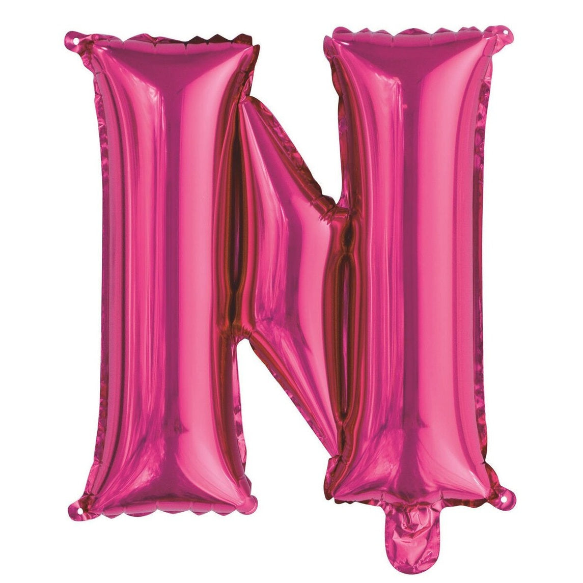 Hot Pink Letter N Foil Balloon-35cm