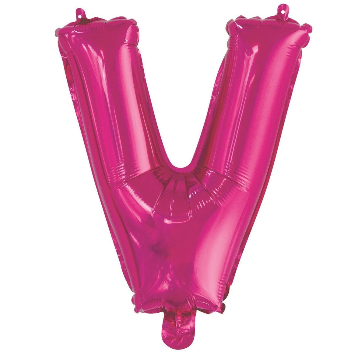 Hot Pink Letter V Foil Balloon-35cm