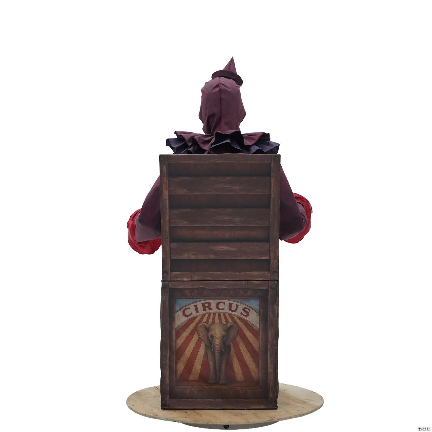 5 Ft. Skeleton Clown Mechanical Jack-in-the-Box