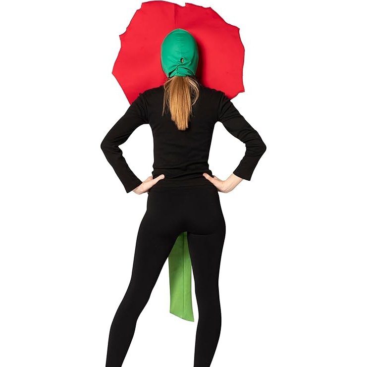 Red Rose Flower Adult Costume