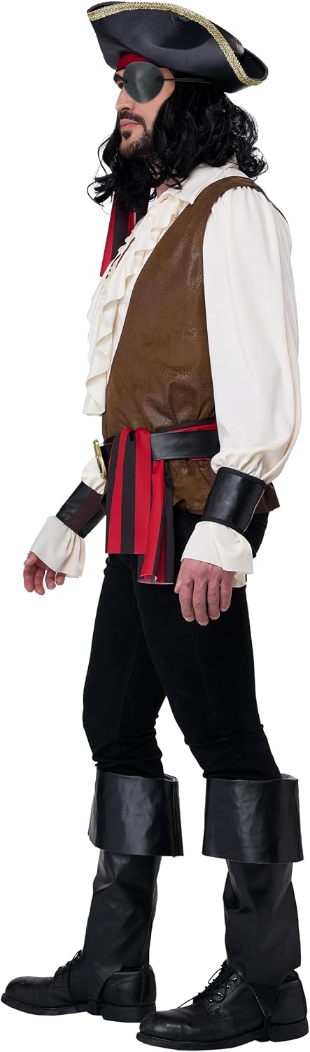 Rugged Renaissance Pirate Adult Costume, Plus Size