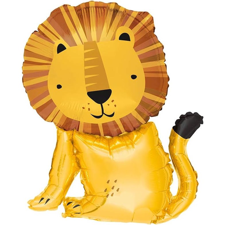 Safari Animal Balloon Pack – Lion Foil & Latex Balloons