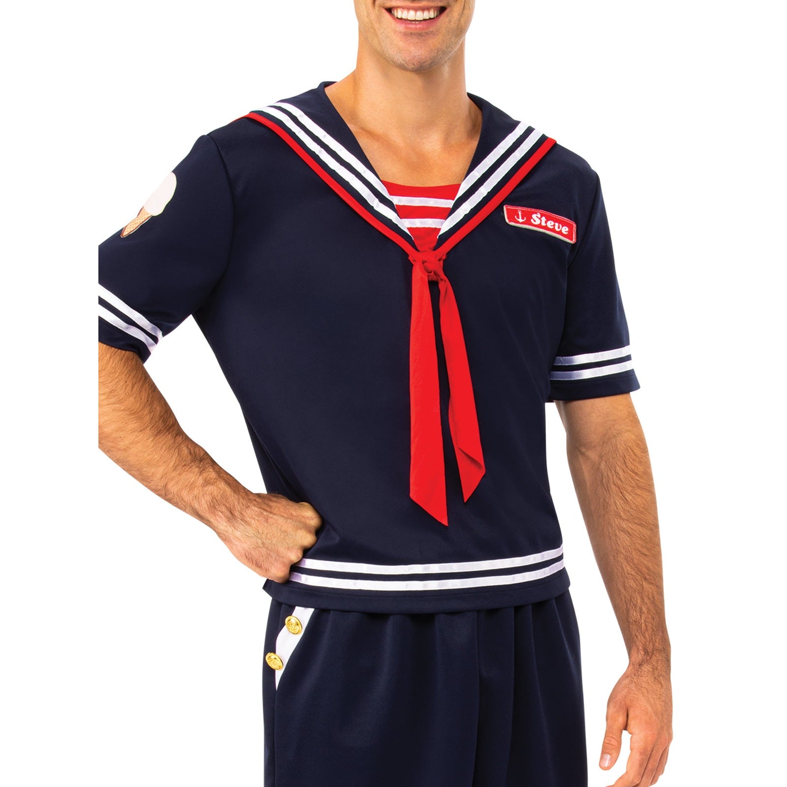 Steve Scoops Ahoy Costume – Stranger Things, Adult
