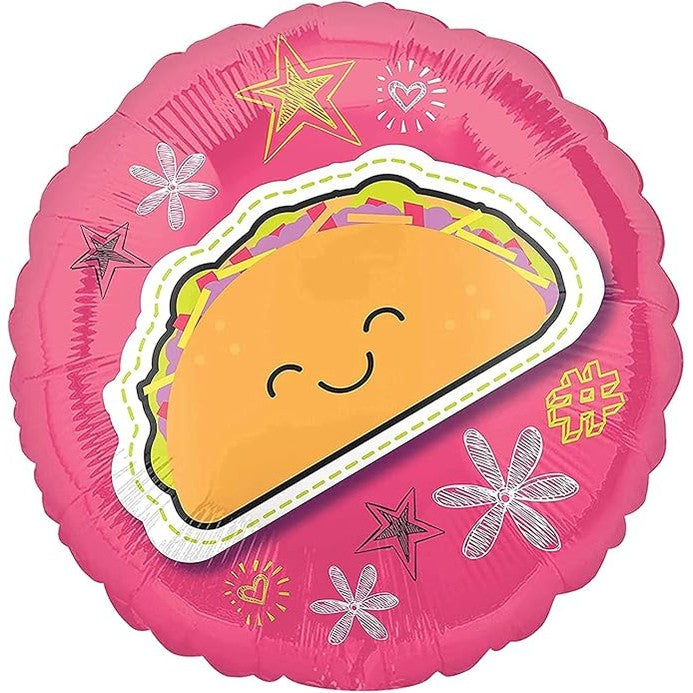Selfie Celebration Taco Foil Balloon-45cm
