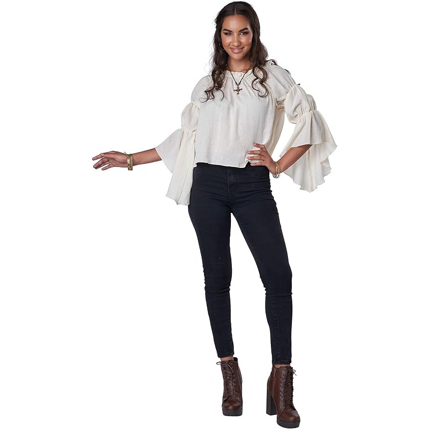 Renaissance Ruffle Blouse Women's Costume Top
