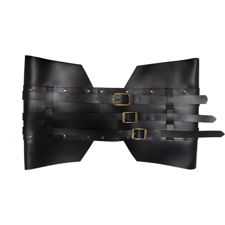 Faux Leather Gladiator Belt, Black
