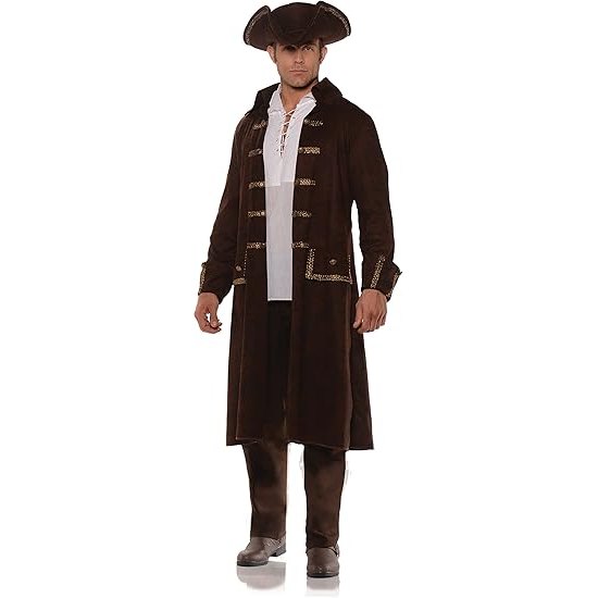 Men's Pirate Captain Coat Set