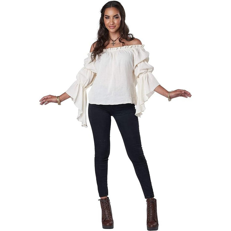 Renaissance Ruffle Blouse Women's Costume Top