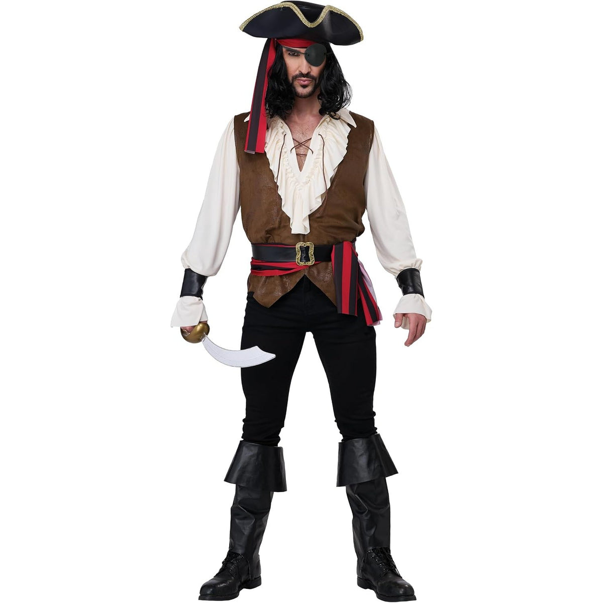Rugged Renaissance Pirate Adult Costume, Plus Size