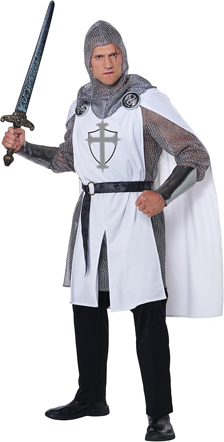 Deluxe Crusader Knight Men's Costume