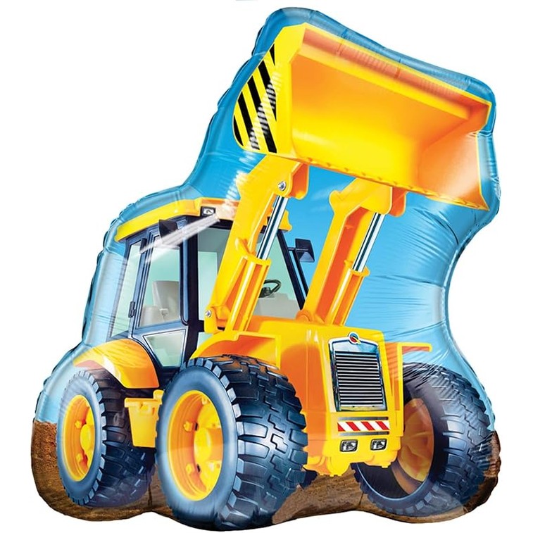 Construction Front Loader Supershape Foil Balloon 76cm