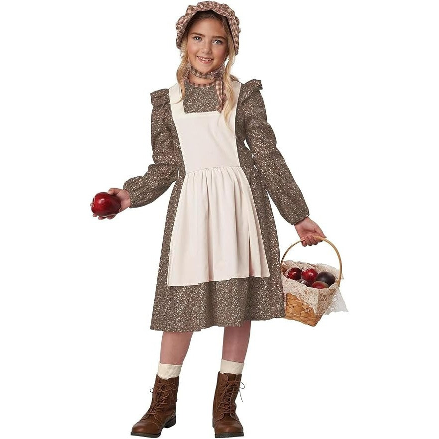 Pioneer Prairie Girl Girls Costume