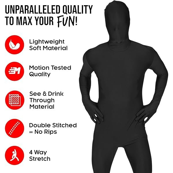 Black Morphsuit Adult Costume