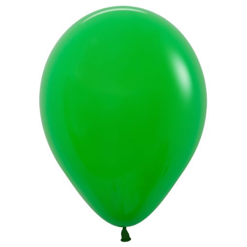 Round Balloon 30cm Shamrock Green, Uninflated