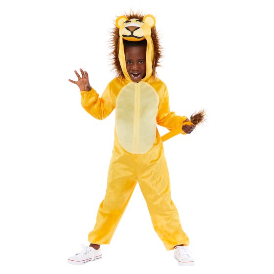 Lion Kids Plush Jumpsuit Costume