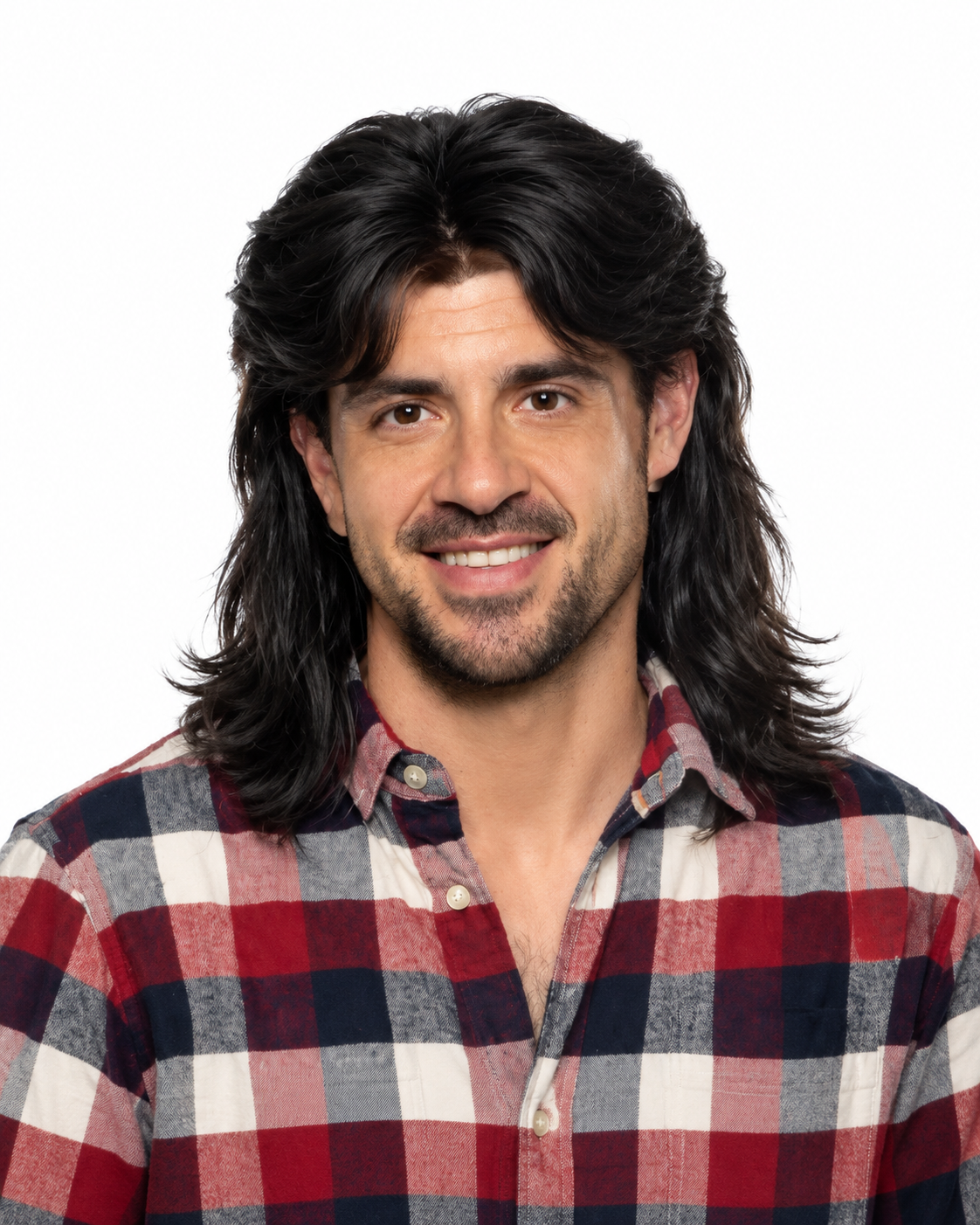 Mullet Costume Wig, Black