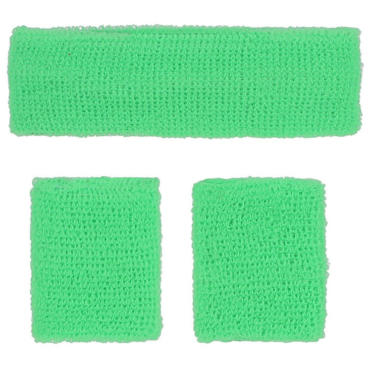 80s Neon Sweatbands, Green