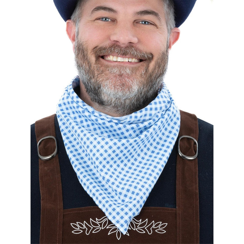 Bavarian Blue Gingham Bandana