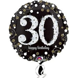Sparkling Celebration 30 Happy Birthday Foil Balloon 45cm