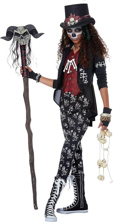 Voodoo Witch Doctor Girls Costume