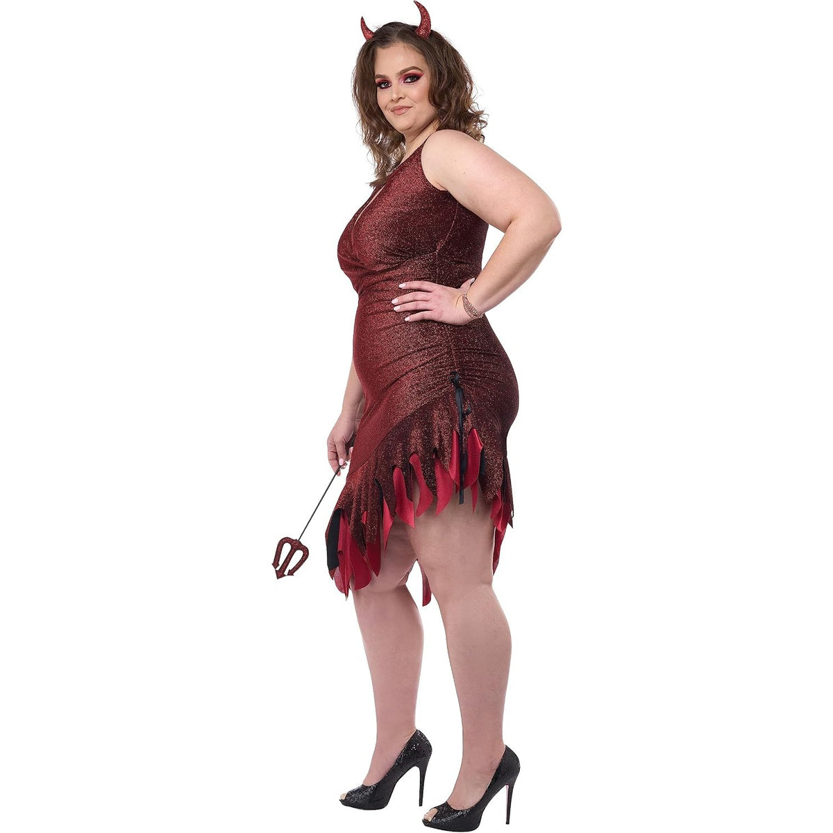 Red-Hot & Sizzling Devil Costume, Plus Size