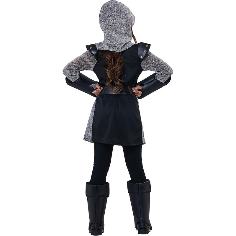 Beautiful and detailed Noble Knight Girls' Costume with cape and armor