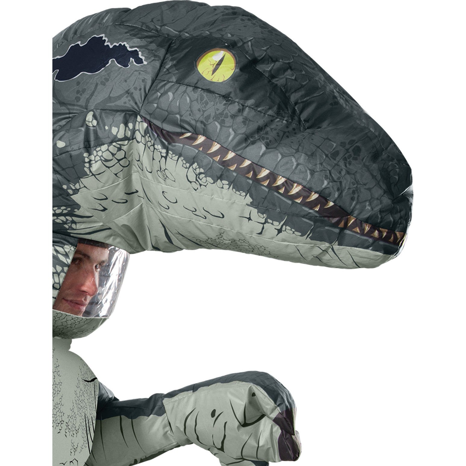 Velociraptor Blue Inflatable Costume, Adult