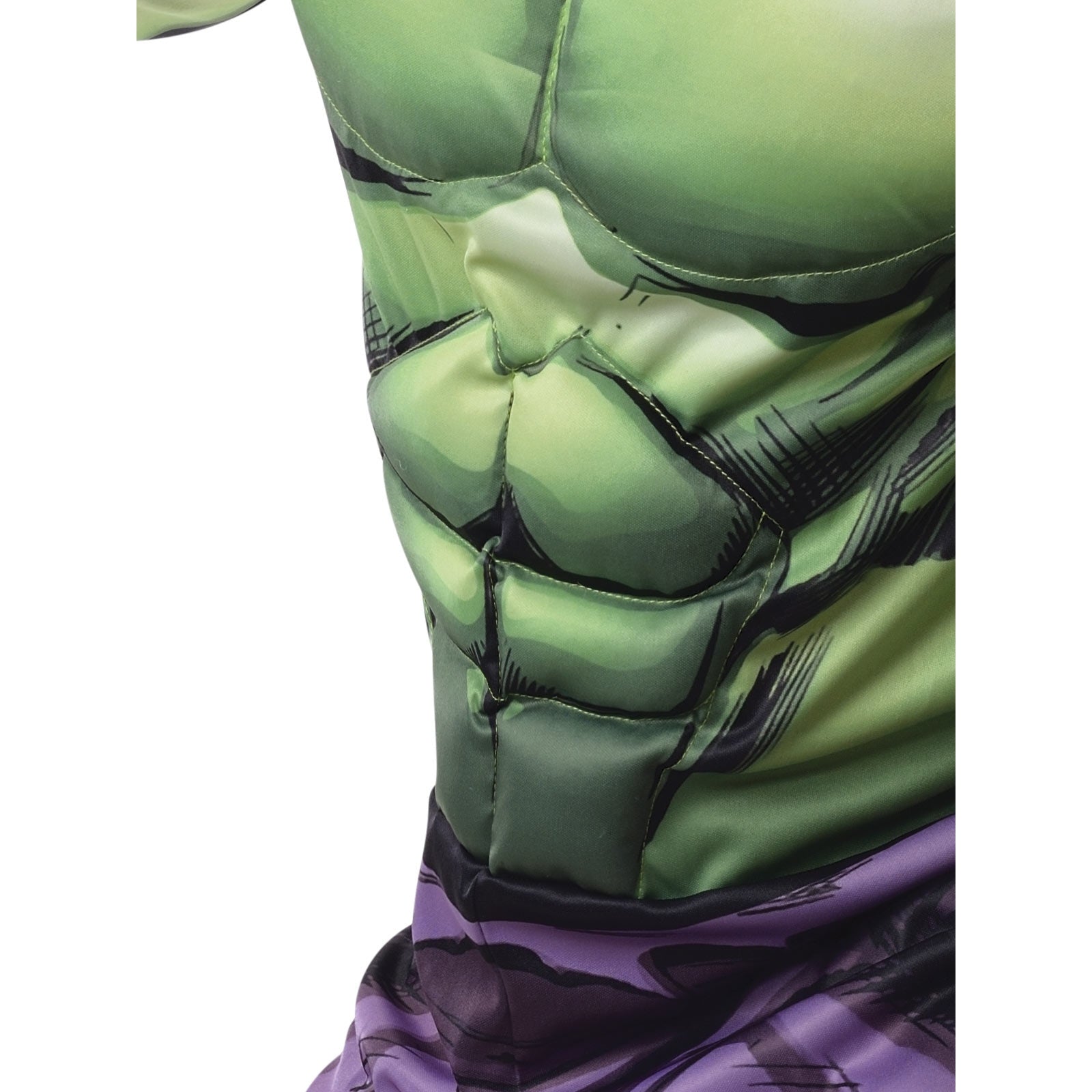 Kids Hulk Costume with Authentic Details and Printed Logo on Chest
