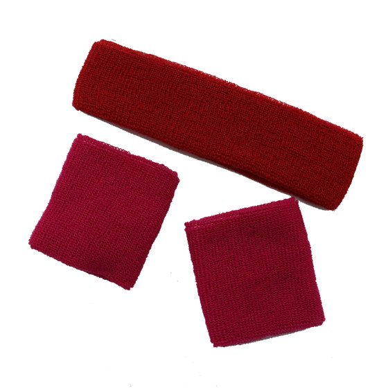 Pink Sweatband Set