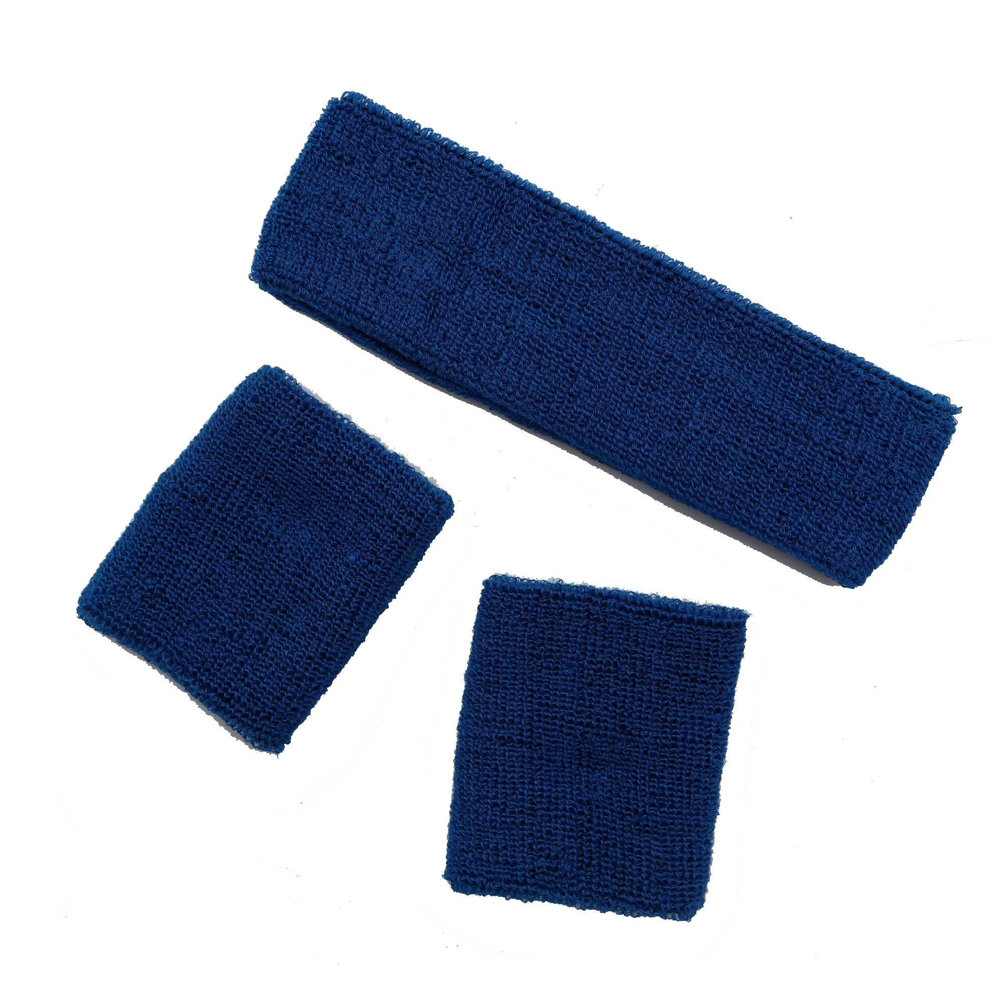 Blue Sweatband Set