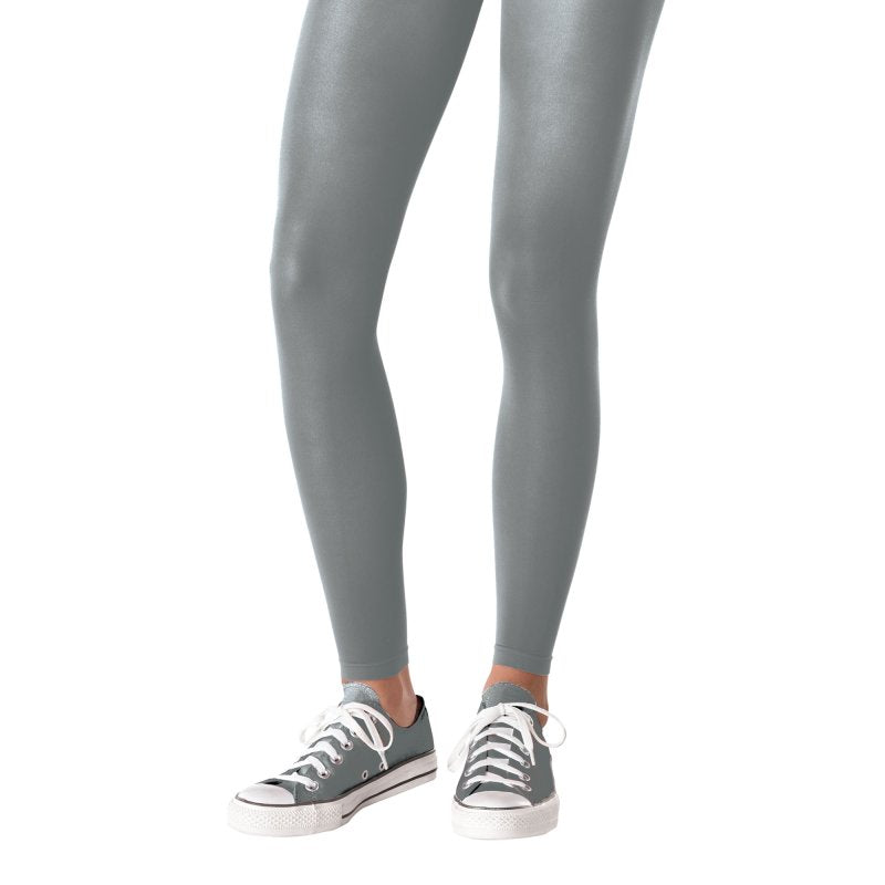 Footless Tights Silver