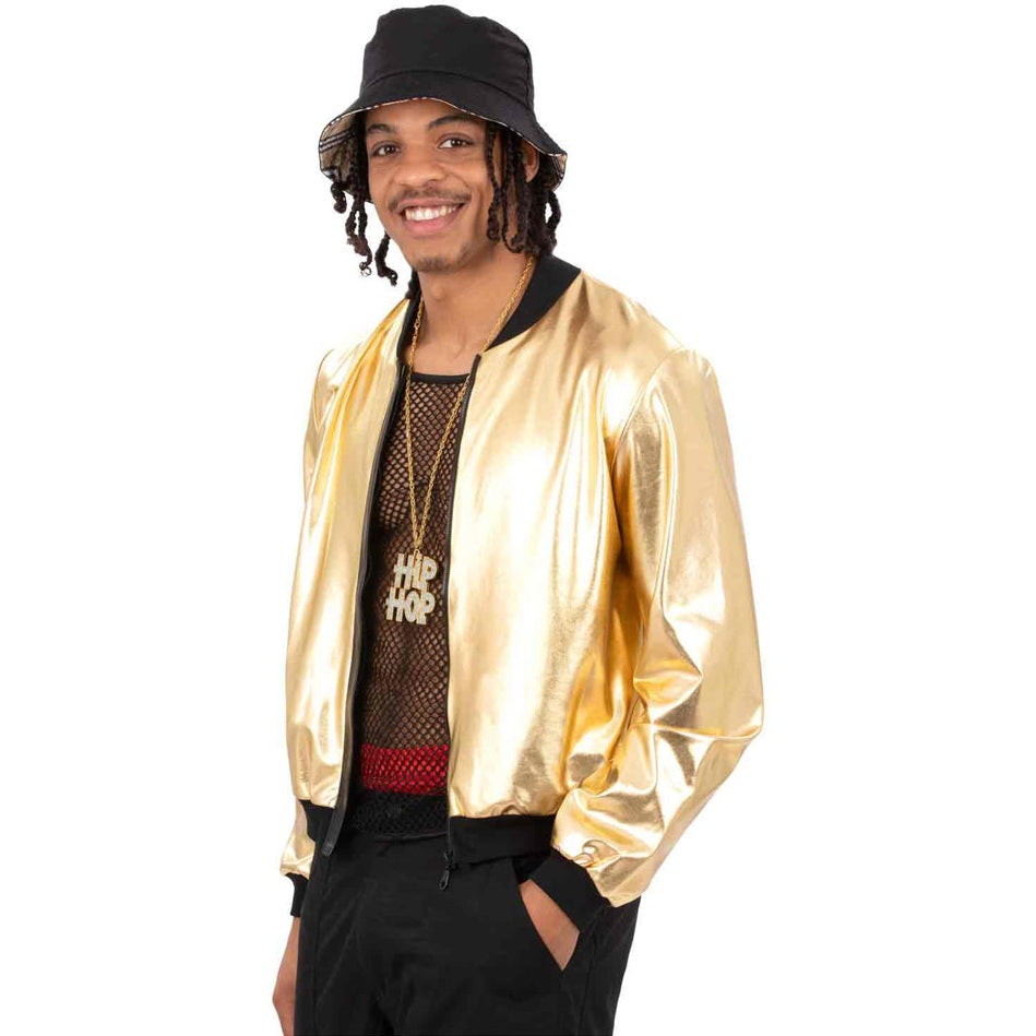 90s Hip Hop Gold Jacket