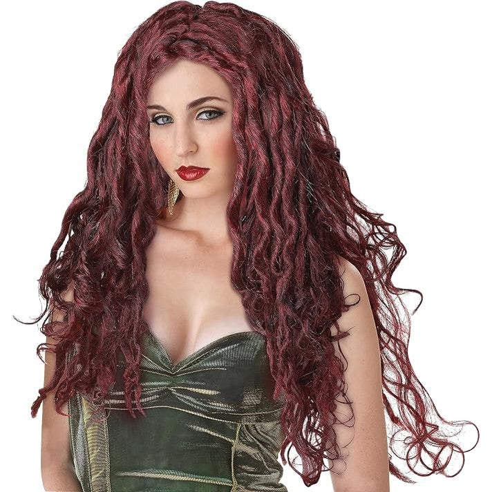 Burgundy Red Long Dreadlock Wig