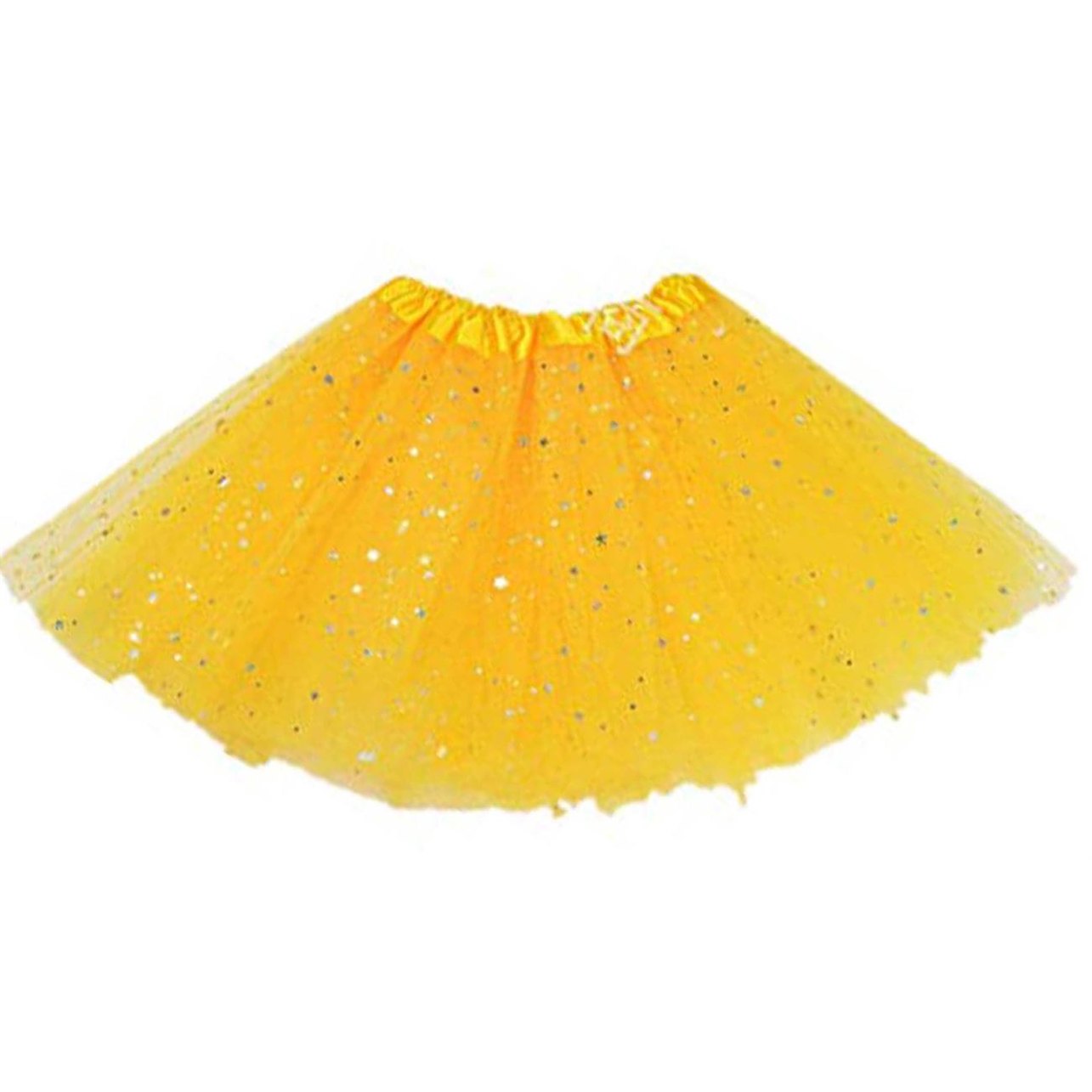 Yellow Glitter 4 Layer Tutu 40cm